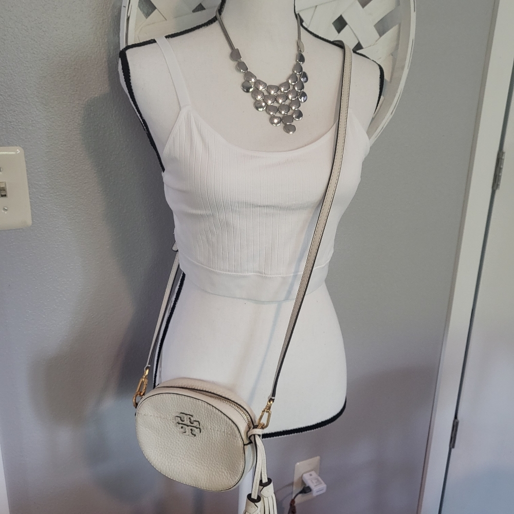 Tory Burch Mcgraw Round Crossbody Bag Gem